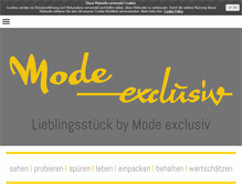 Tablet Screenshot of modeexclusiv.com